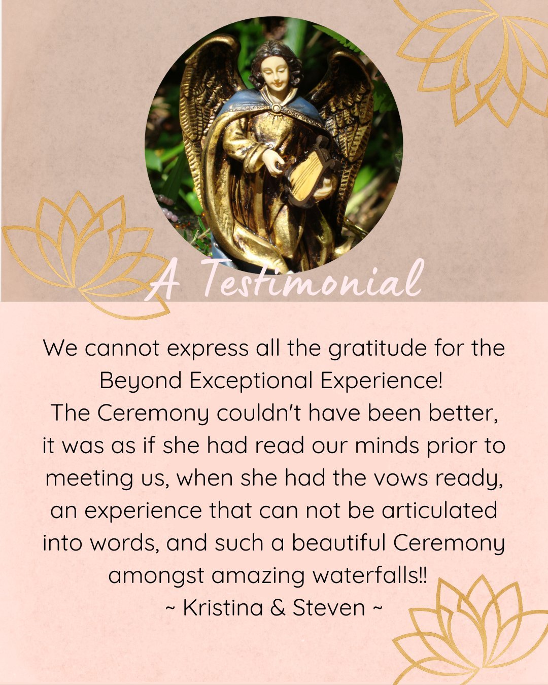Testimonial from Kristina and Steven