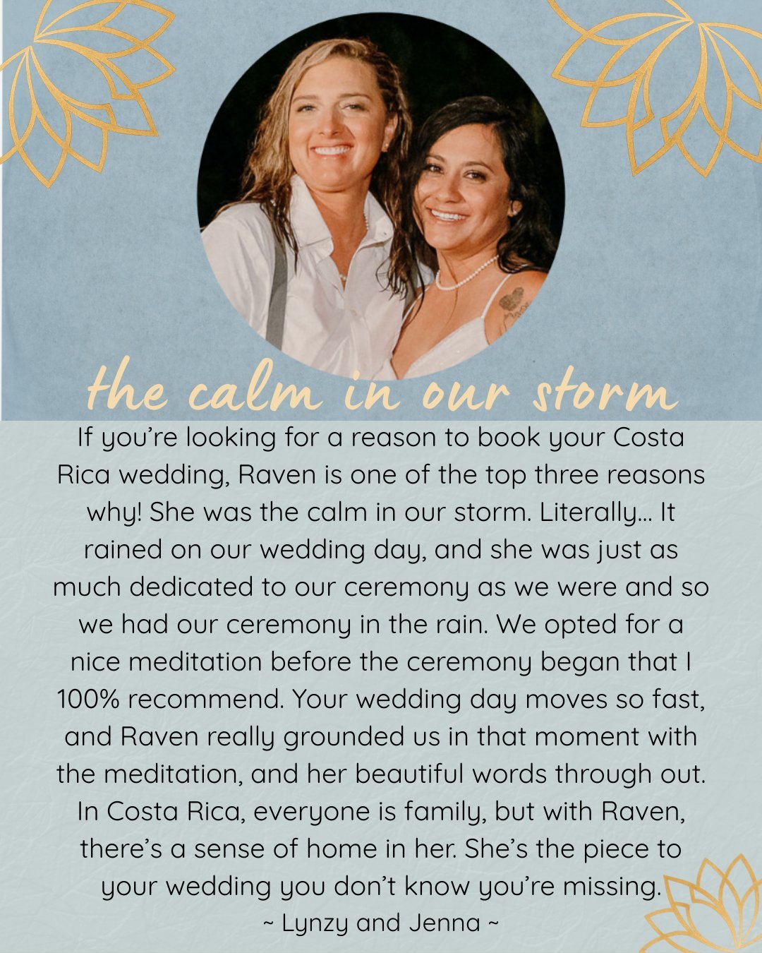 Testimonial from Lynzy and Jenna